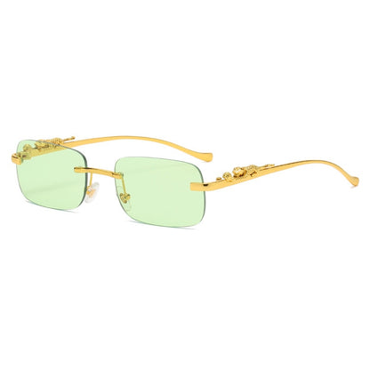 Vintage Rimless Square Sunglasses