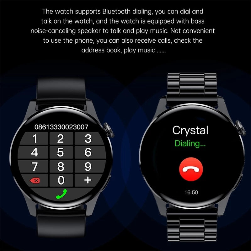 LIGE New Bluetooth Call Smart Watch Men Full Touch Sport Fitness Watches Waterproof Heart Rate Steel Band Smartwatch Android iOS