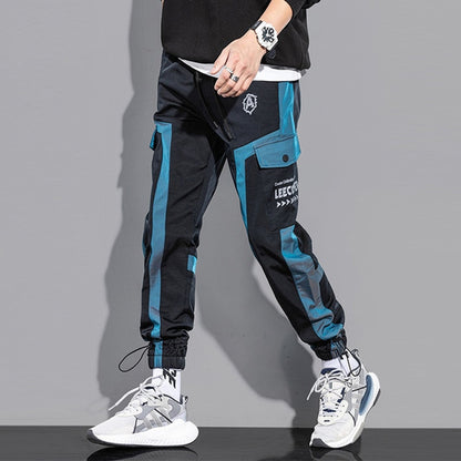 Casual Cargo Pants  Reflective Techwear Male