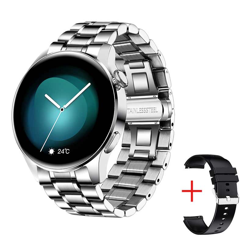 LIGE New Bluetooth Call Smart Watch Men Full Touch Sport Fitness Watches Waterproof Heart Rate Steel Band Smartwatch Android iOS