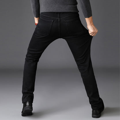 Black Biker Streetwear Skinny Jeans