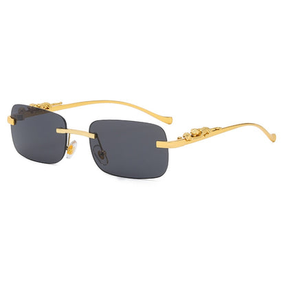 Vintage Rimless Square Sunglasses