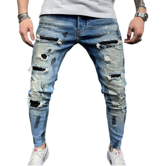 Classic Men Casual t Skinny Denim Jeans