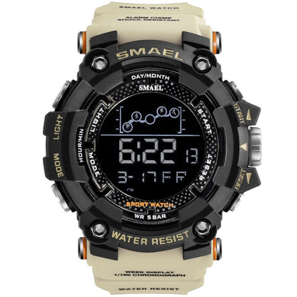 Mens Watch Military Water resistant SMAEL Sport watch Army led Digital wrist stopwatch