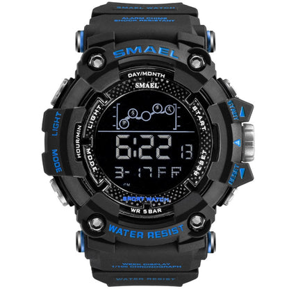 Mens Watch Military Water resistant SMAEL Sport watch Army led Digital wrist stopwatch