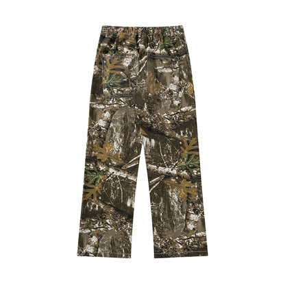 Embroidery Camouflage Cargos