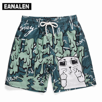 Harajuku retro graffiti shorts