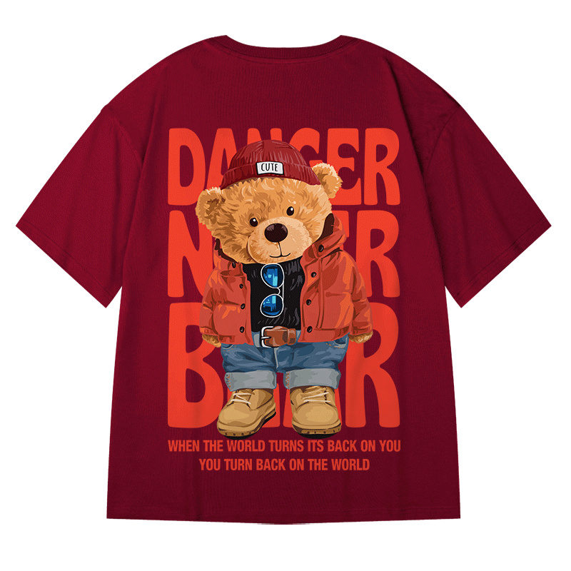 Bear Lovers Style Fashion Cotton Tshirt