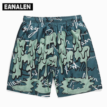 Harajuku retro graffiti shorts