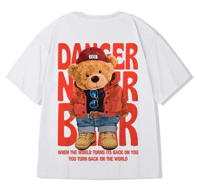 Bear Lovers Style Fashion Cotton Tshirt