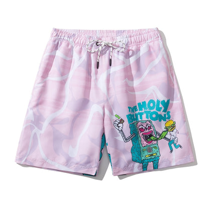 Cartoons Comics Print Bermuda Shorts