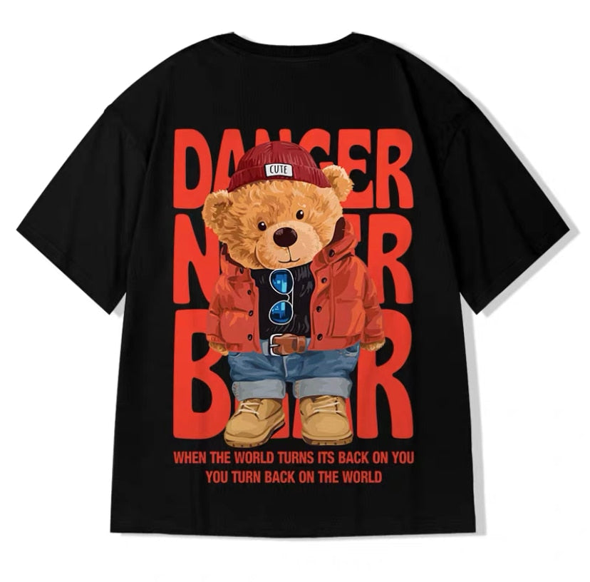 Bear Lovers Style Fashion Cotton Tshirt