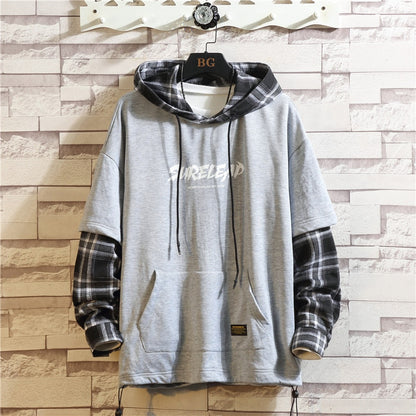 Wetailor Black Patchwork Hoodies