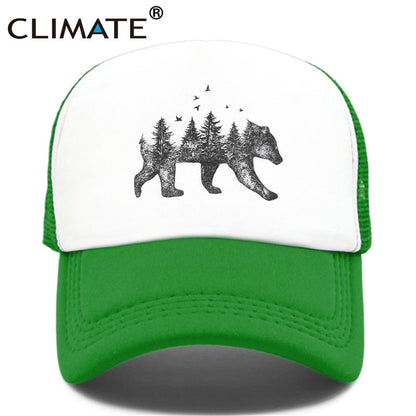 CLIMATE Forest Bear Trucker Cap